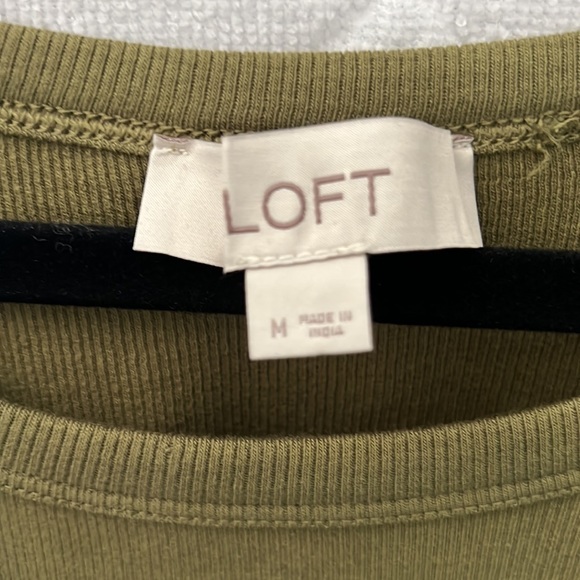 LOFT Eyelet Flutter Sleeve Top - Picture 2 of 5